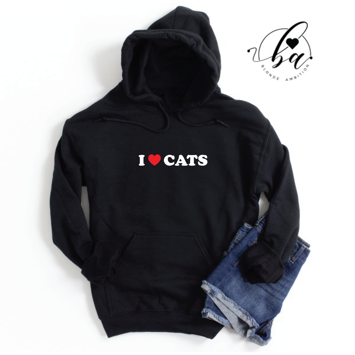 I Cats Cozy Hoodie